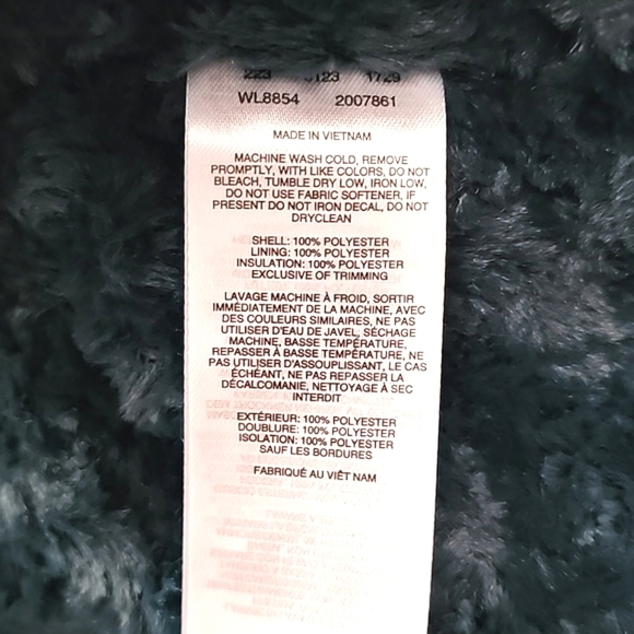 Columbia Women's Quilted Water Resistant Teal Emerald Green Jacket Faux Fur Sz M - Picture 13 of 16